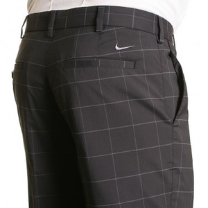 Nike Dri-Fit Plaid Golf Pants – Black 